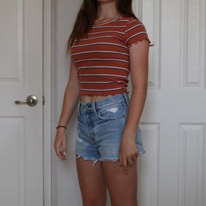 American Eagle Striped Tee